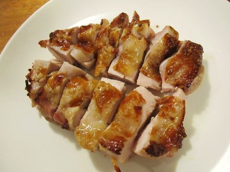 鶏ももにくのグリル、ガーリック風味