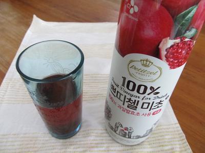 ざくろ酢美酢炭酸割り